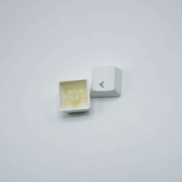 Logitech ABS Keycaps (Cherry Profile, Shine-through, Mid white-Side pink) - Image 3
