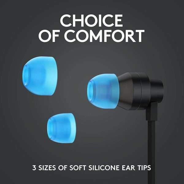 Logitech G333 Wired Earbuds (Black) - Image 5