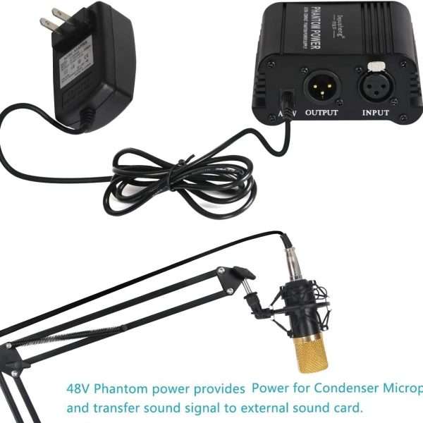 Depusheng 48V Phantom Power Supply for XLR Condenser Microphone - Image 4