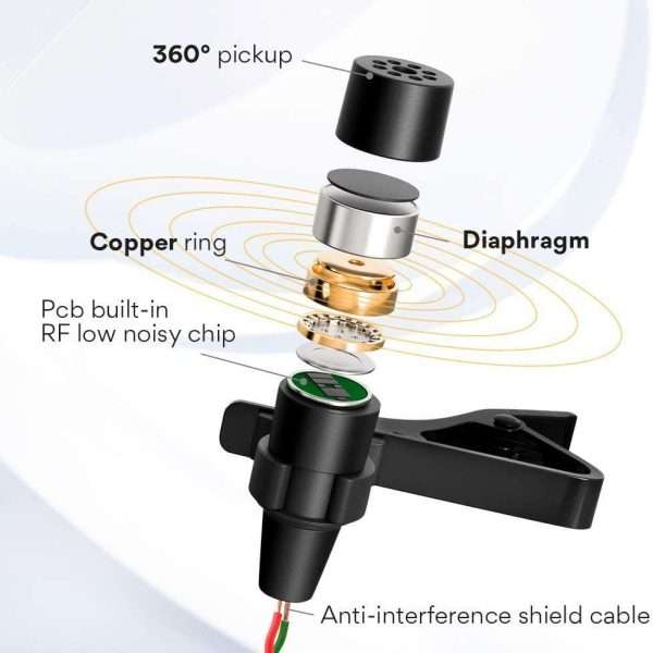 Maono AU-303 Omnidirectional 3.5mm lavalier microphone - Image 5