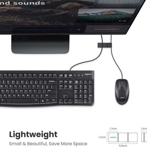 UGREEN Desk Cable Organizer (6 Slots) - Image 4