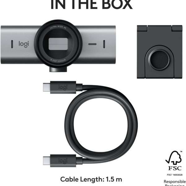 Logitech MX Brio 4K Ultra HD Collaboration and Streaming Webcam - Image 11