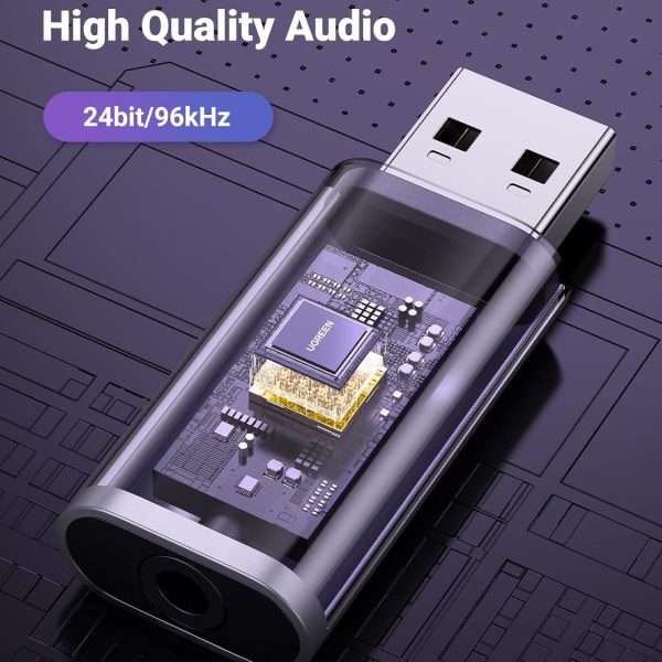 UGreen USB 2.0 External Stereo Sound Adapter (80864) - Image 4