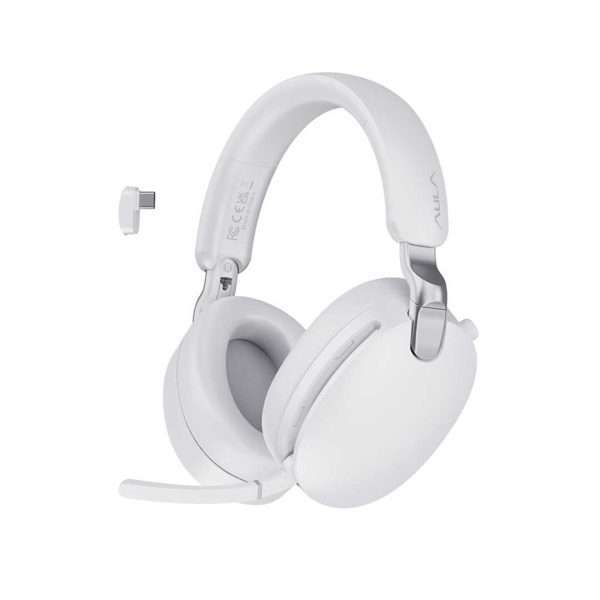 Aula A500 Wireless+Bluetooth Gaming Headset (White)