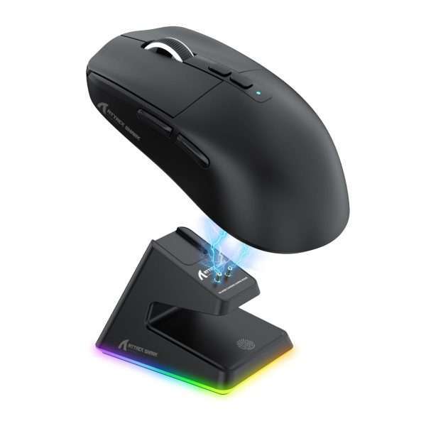 Attack Shark X6 Wireless + Bluetooth Gaming Mouse (Black)
