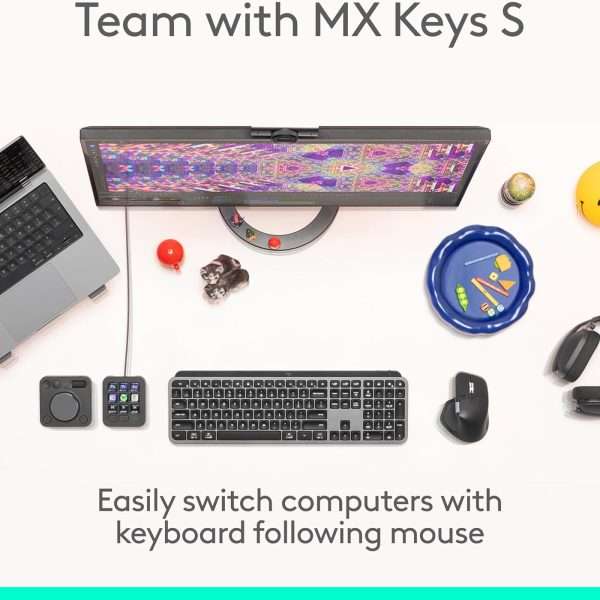 Logitech MX Master 4 Wireless + Bluetooth Mouse (Graphite) - Image 5