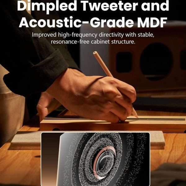 Edifier MR5BT Studio Monitor Bookshelf Speakers (Black) - Image 4