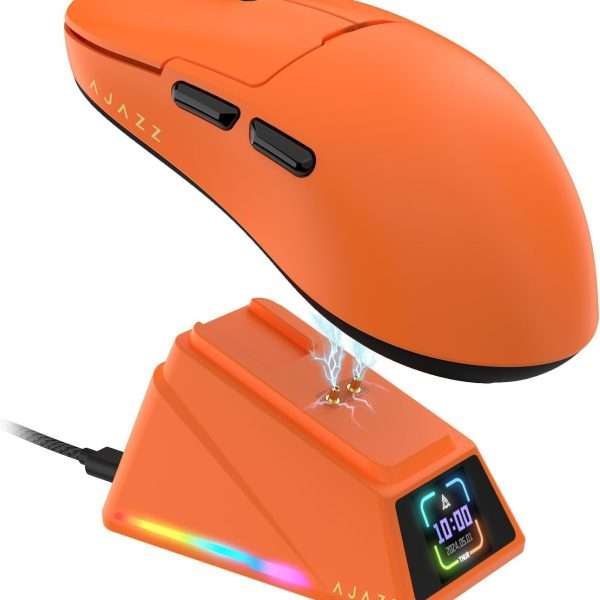 AJAZZ AJ159 APEX RGB Wireless Gaming 8K Mouse (Orange) - Image 9