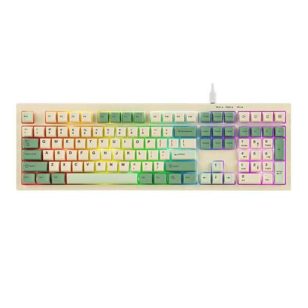 AULA S102 Wired Membrane Gaming Keyboard (Green)