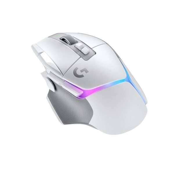 Logitech G502 X Plus LIGHTSPEED Wireless Gaming Mouse with LIGHTSYNC RGB (White)