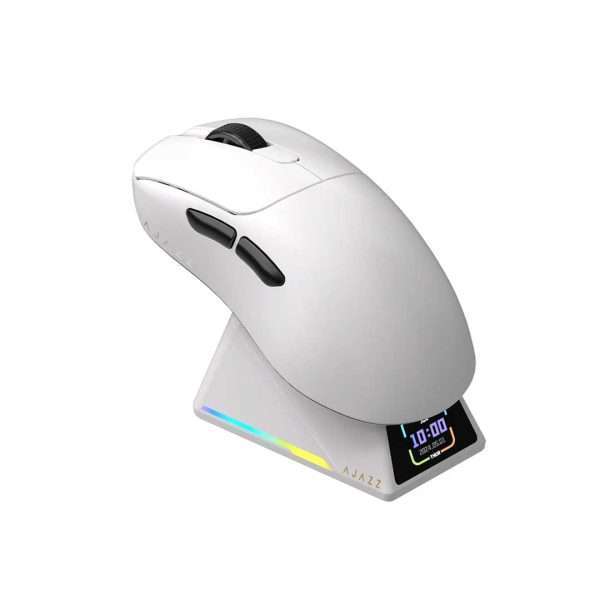 AJAZZ AJ179 P MC Pro Wireless+Bluetooth Gaming Mouse (White)